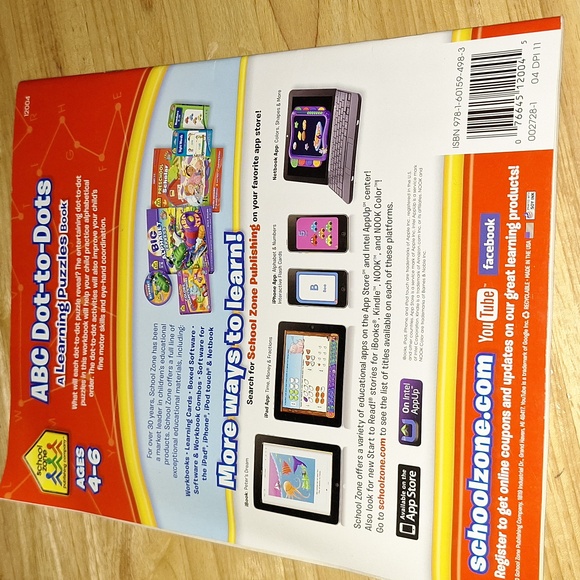 ABC Dot-To-Dots Learning puzzle book Ages 4-6 (new) - Picture 2 of 6